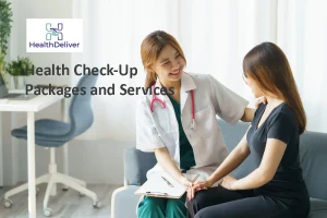 Female doctor consulting patient during health check-up appointment