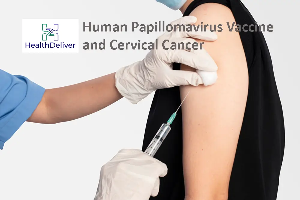 Healthcare provider administering HPV vaccine injection to patient arm