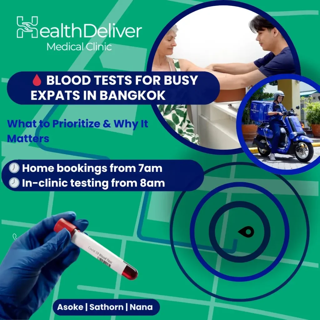 HealthDeliver Medical Clinic blood tests for busy expats Bangkok home delivery service