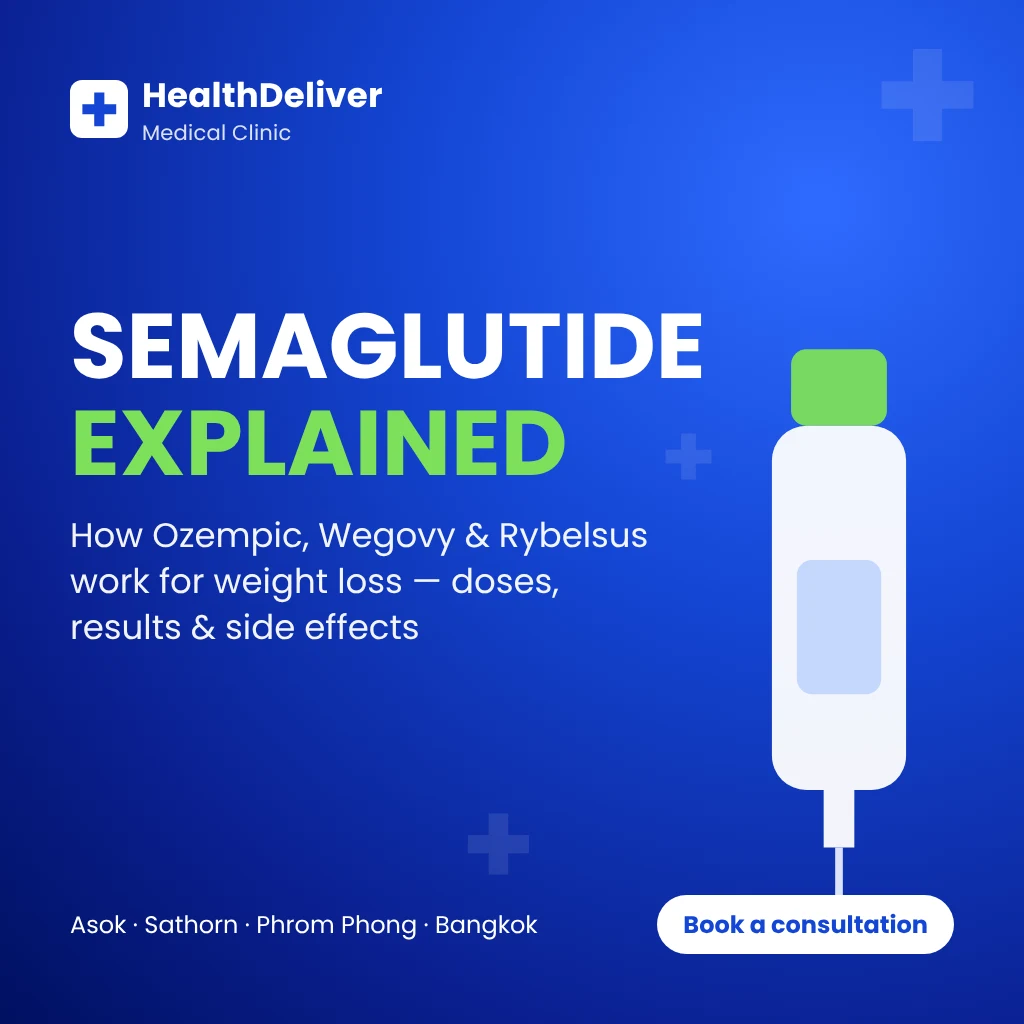 Semaglutide explained – Ozempic, Wegovy and Rybelsus for weight loss in Bangkok
